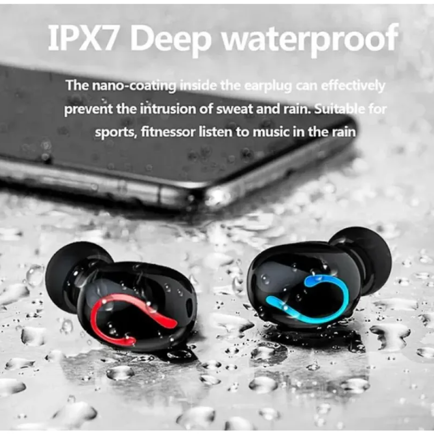Bluetooth 5.1 TWS Wireless Earbuds – IPX7 Waterproof, 4000mAh Case, Stereo