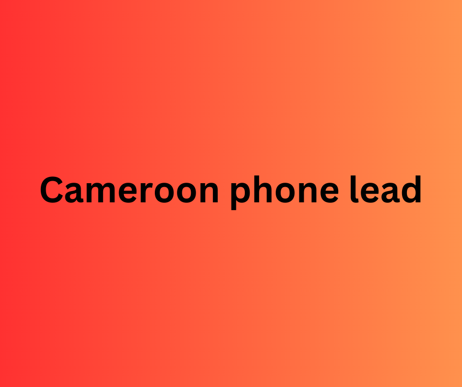 cameroon phone lead