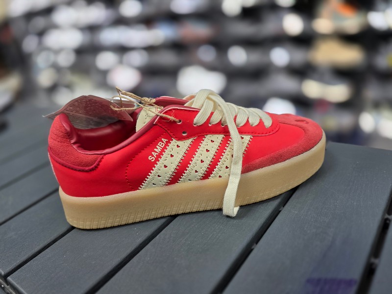 adıdas samba kalın taban kırmızı spor tam kalıp