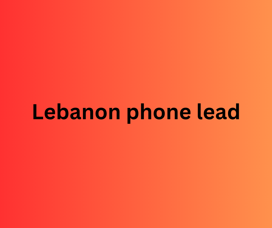 lebanon phone lead