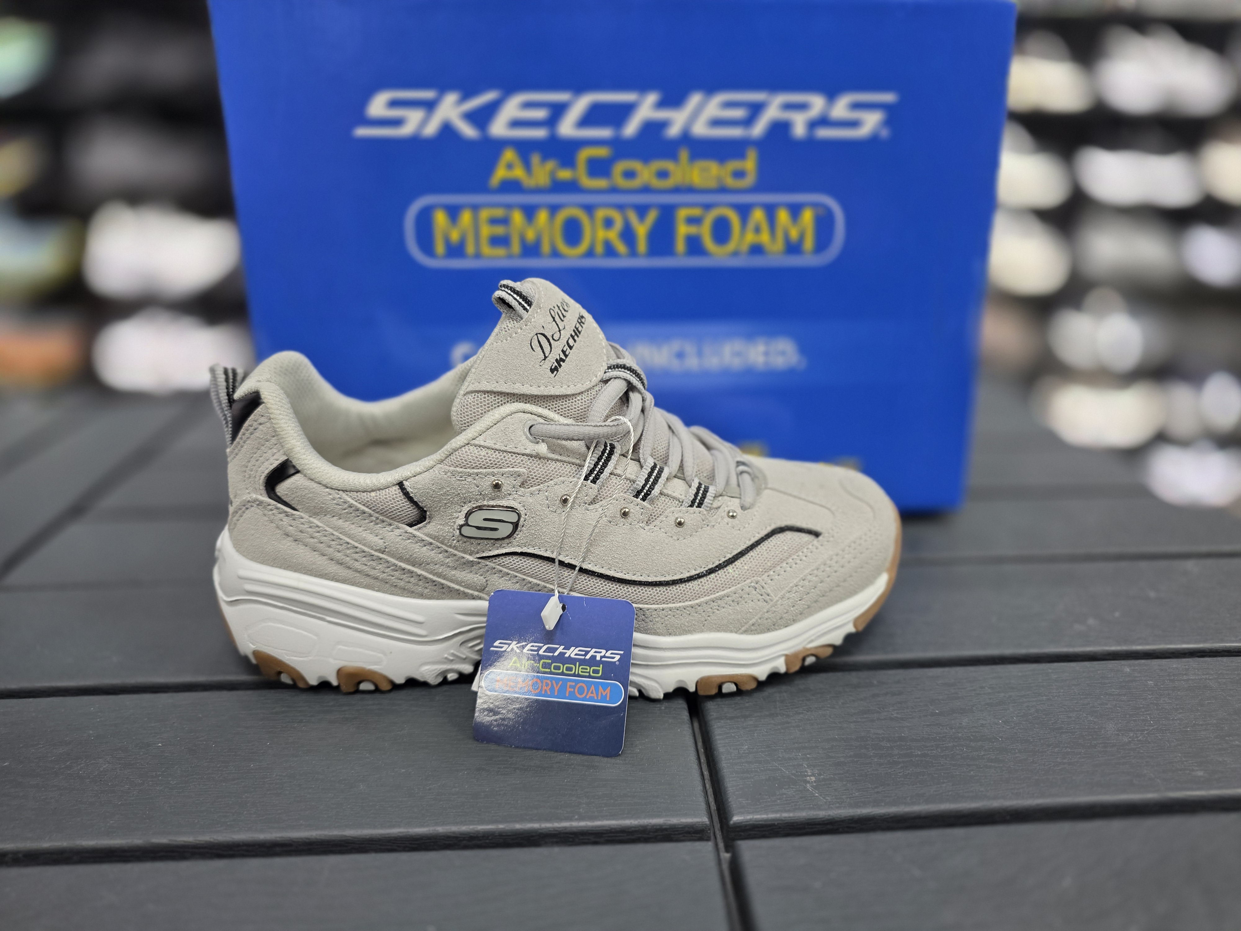Skechers d lites bayan spor ayakkabi tam kalip
