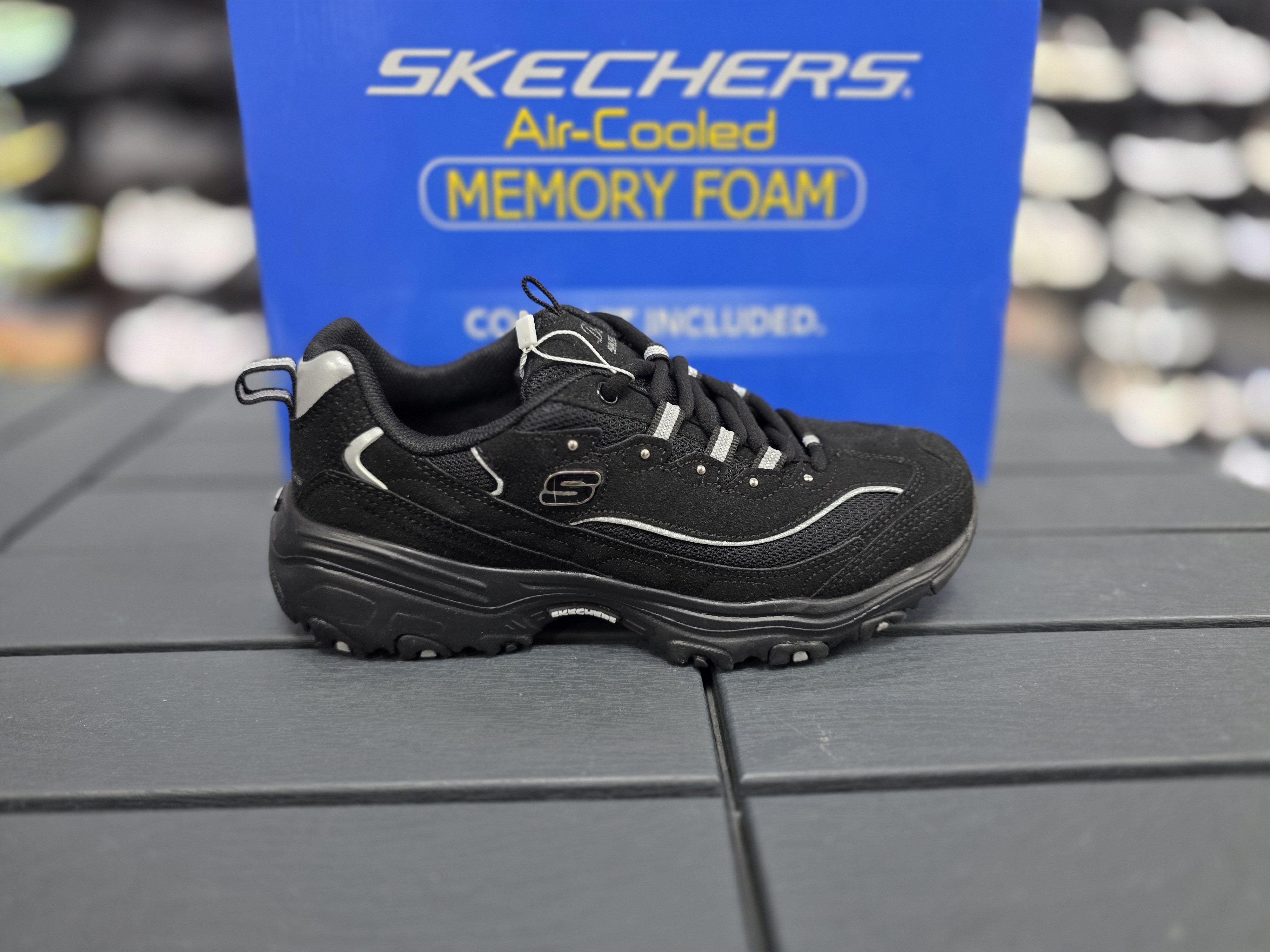 Skechers d lites bayan spor ayakkabi tam kalip