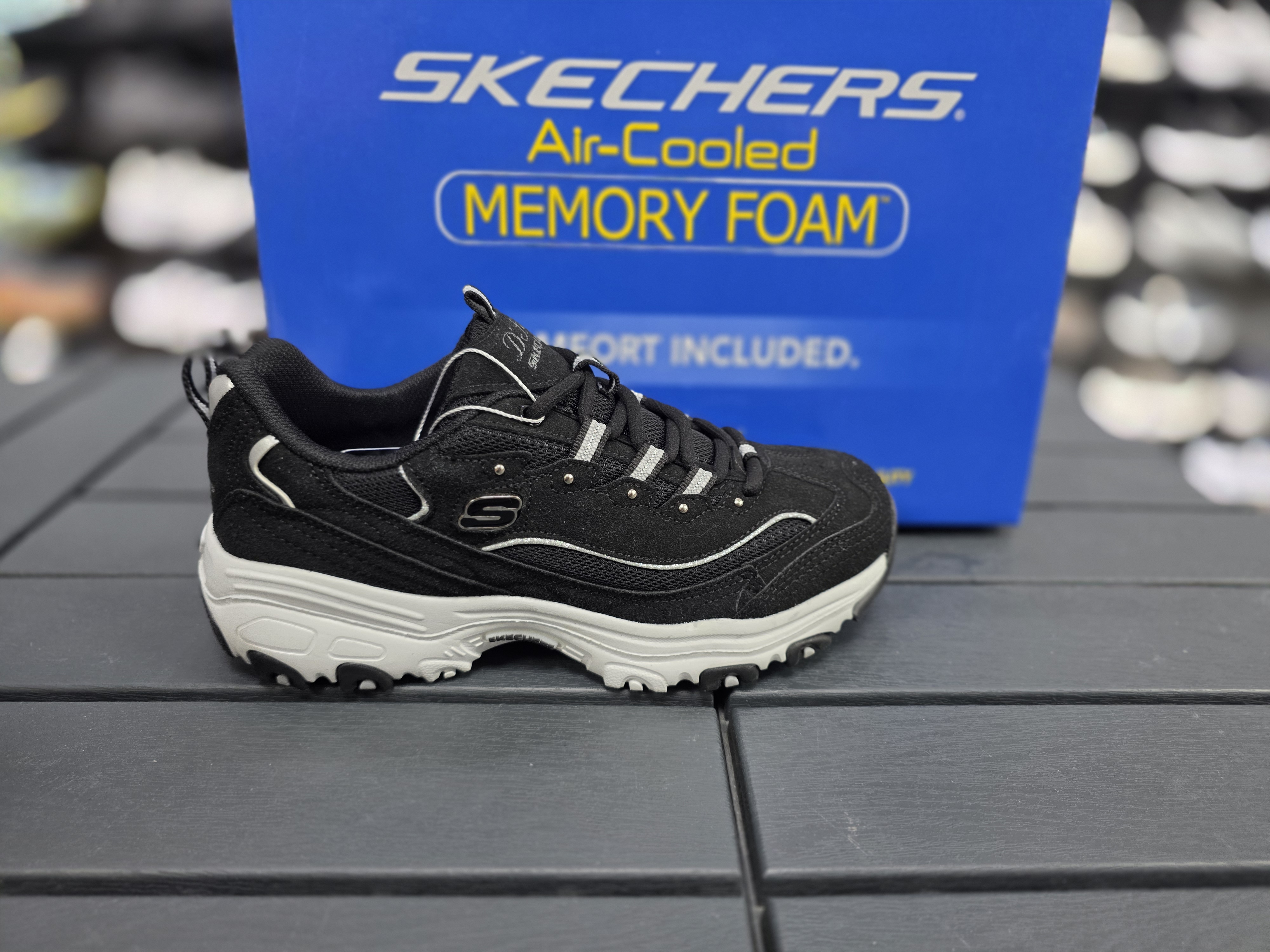 Skechers d lites bayan spor ayakkabi tam kalip