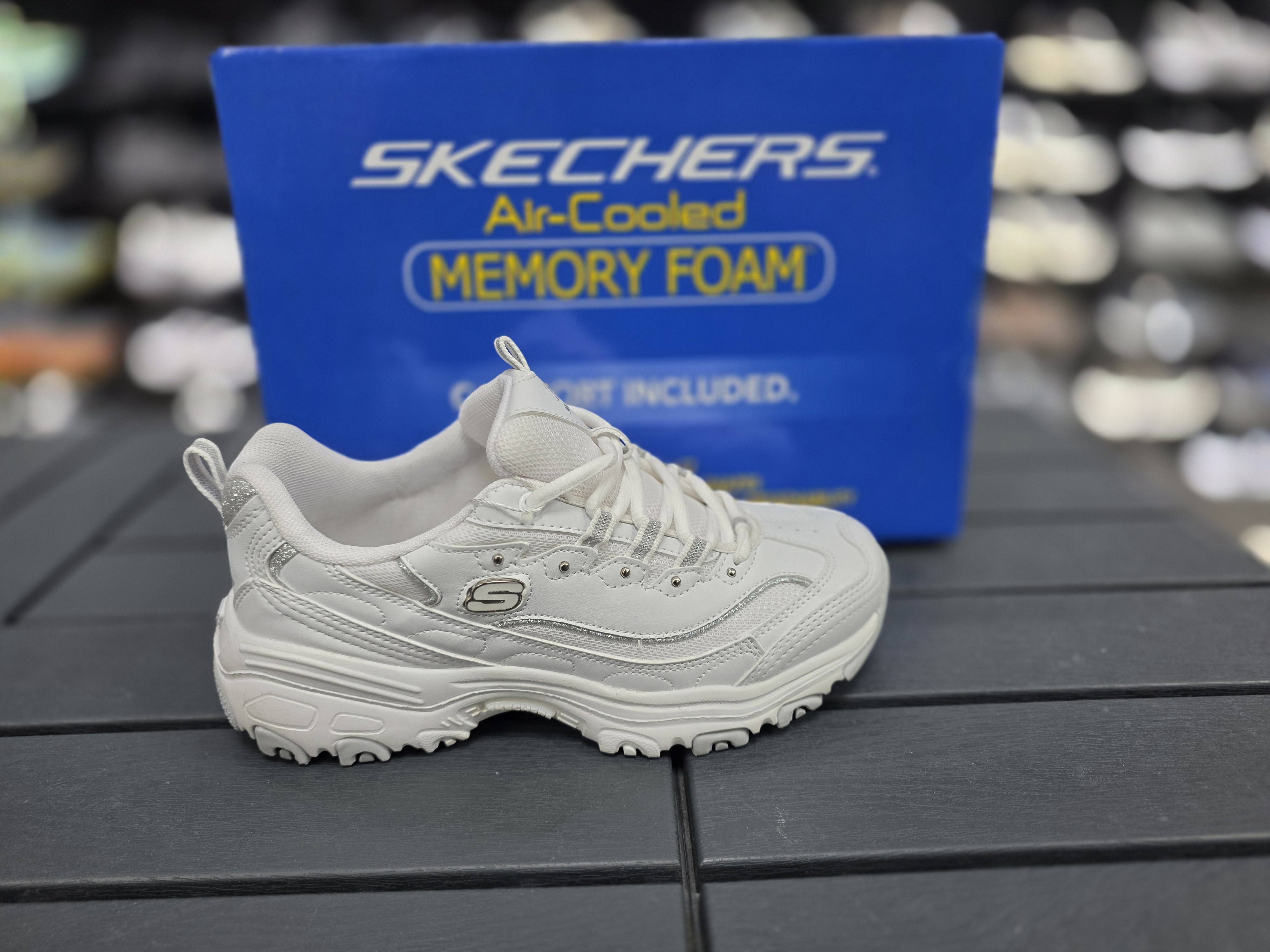 Skechers d lites bayan spor ayakkabi tam kalip