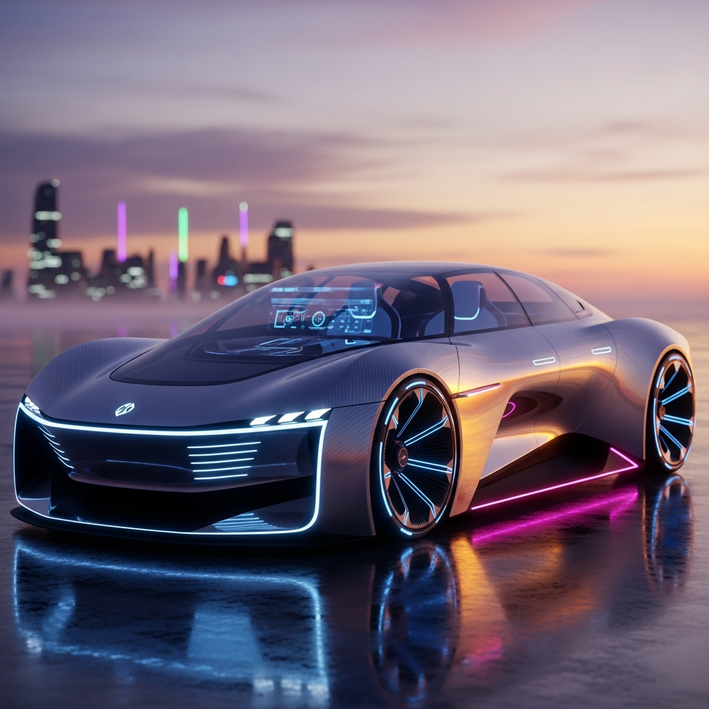 futuristic car design изображение