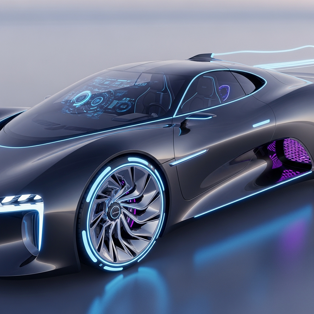 futuristic car design изображение