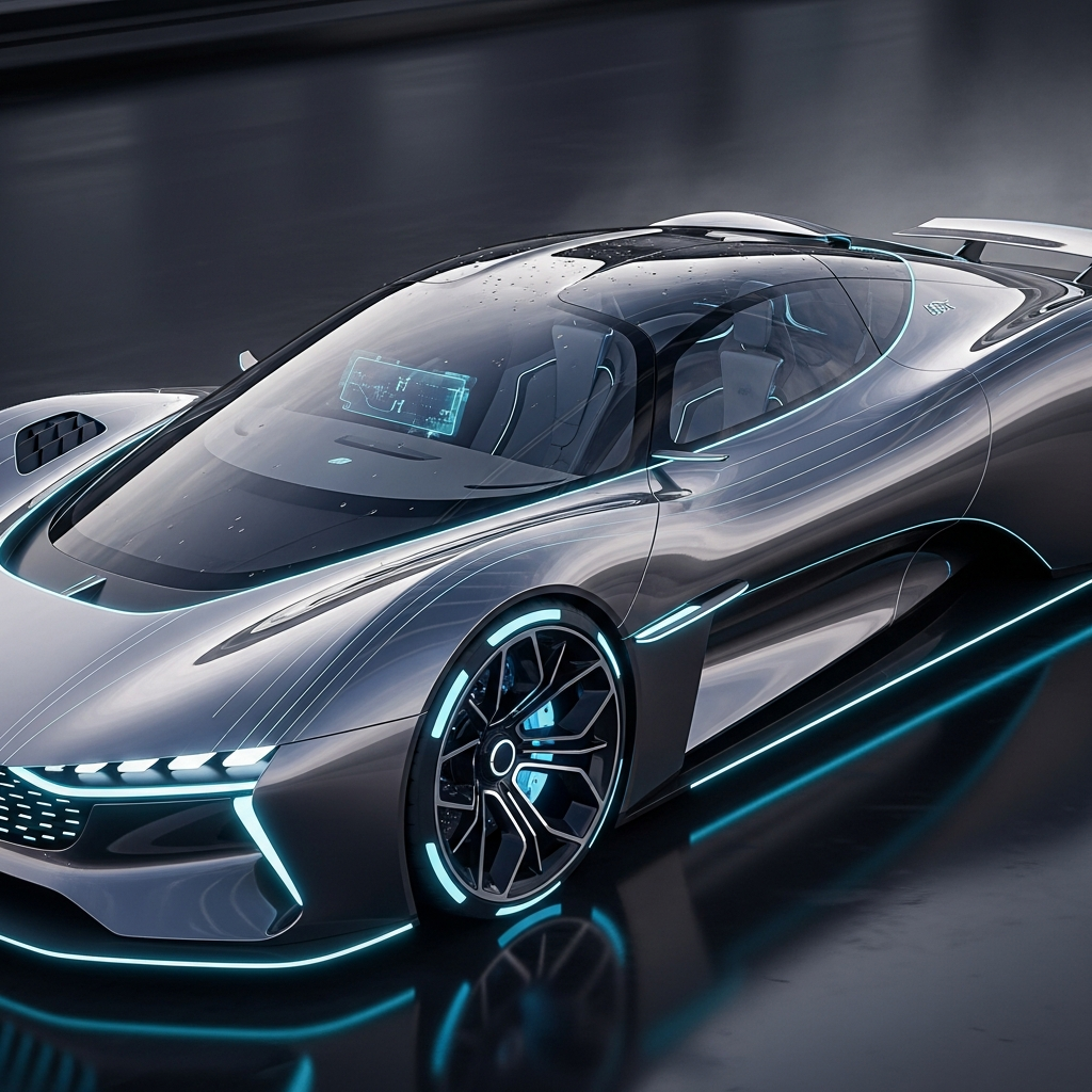 futuristic car design изображение