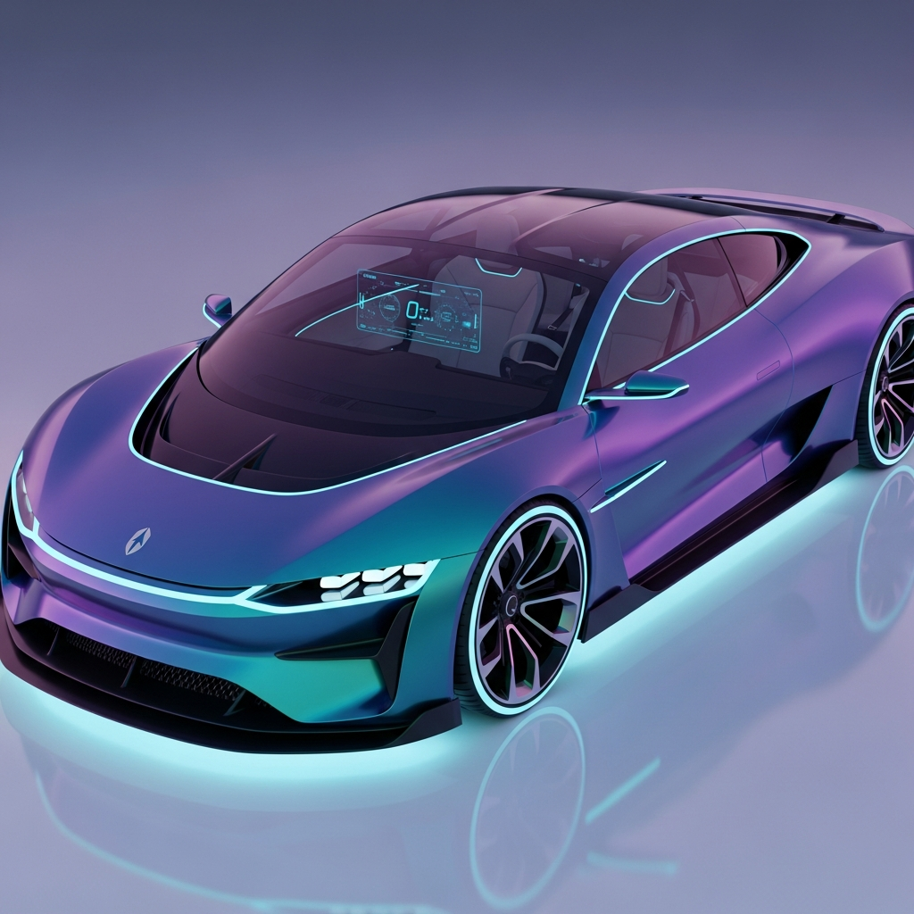 futuristic car design изображение