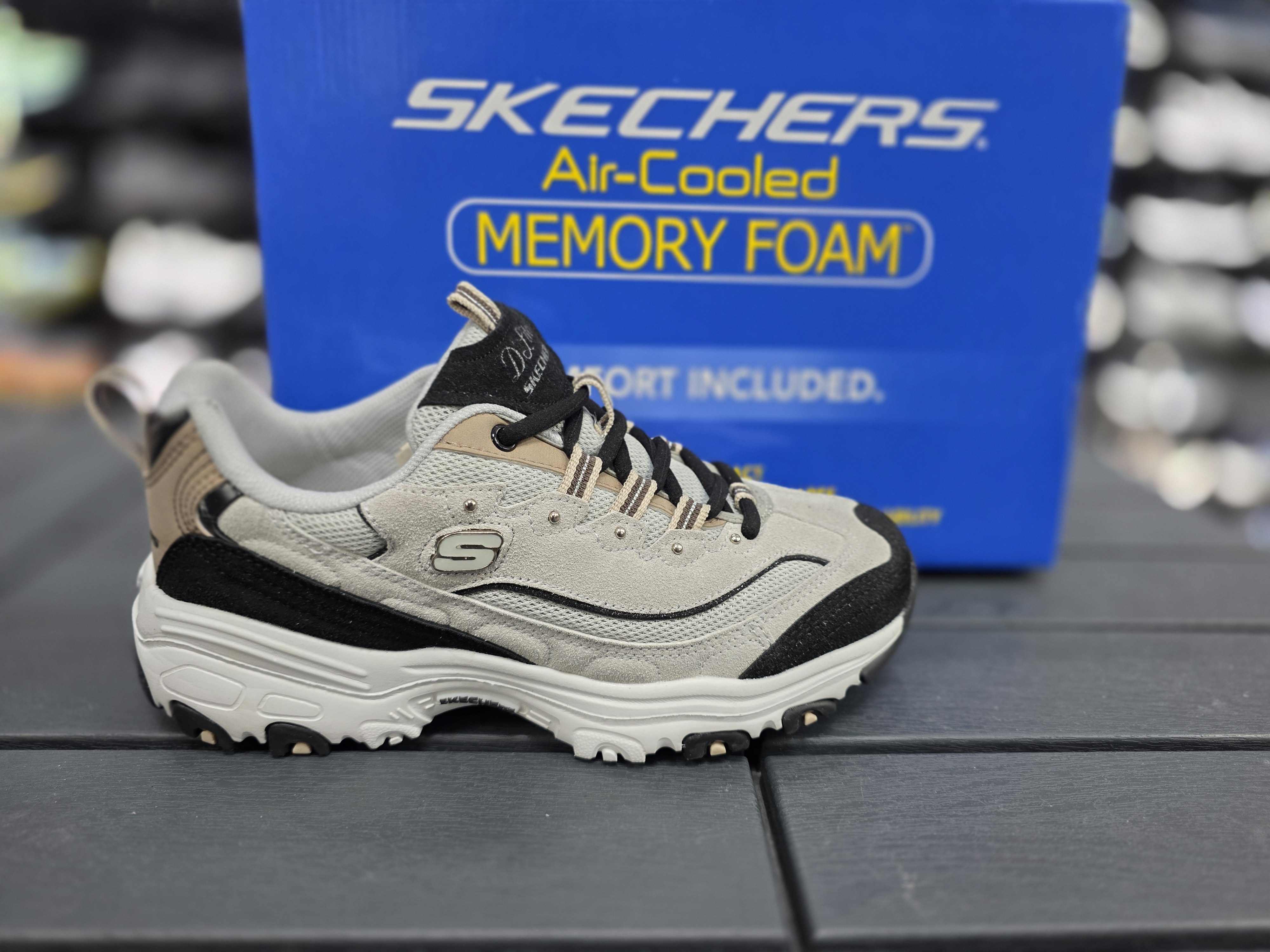 Skechers d lites bayan spor ayakkabi tam kalip