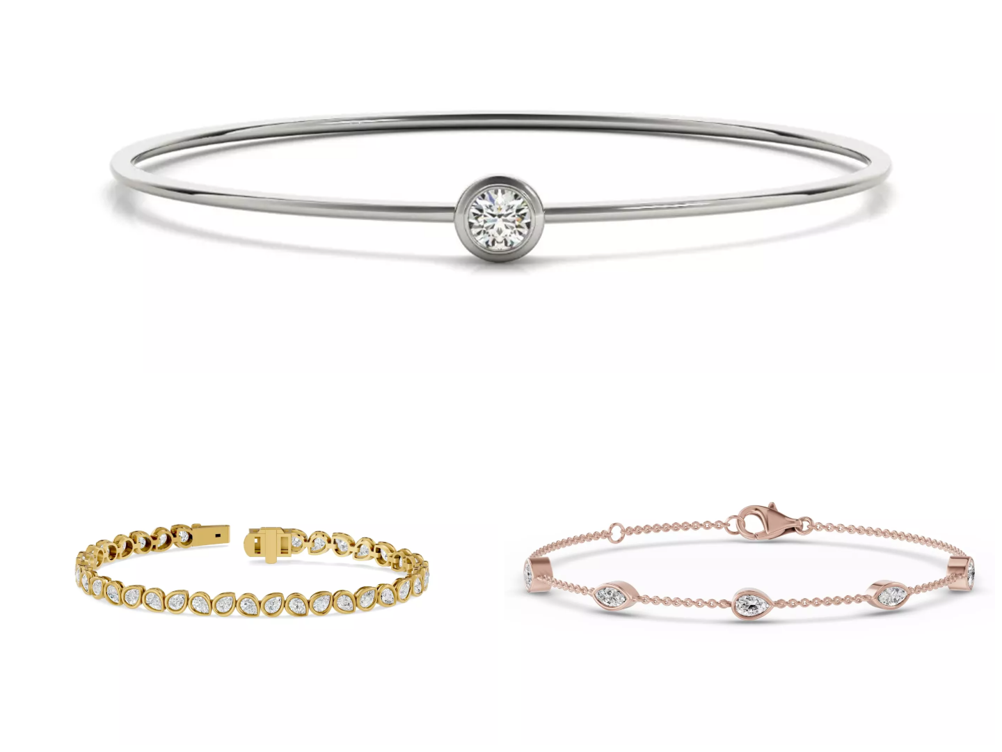 Bestselling bezel Lab Diamond Bracelets from Rare Carat