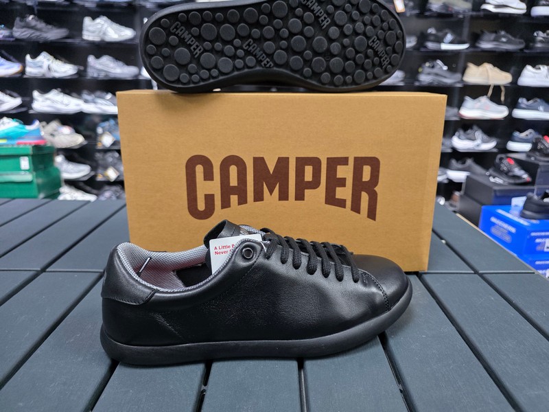 hakıkı derı ortopedık camper sıyah cılt tam kalıp